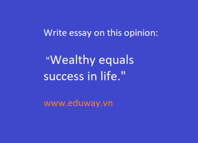 Write essay to express your opinion on the definition of success 