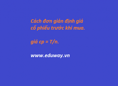 Cách định giá cổ phiếu trước khi mua