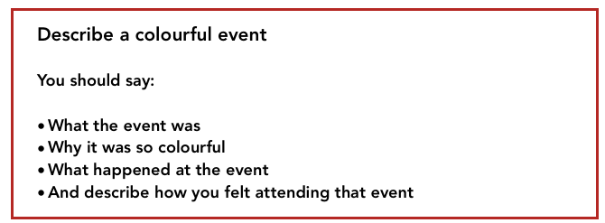 An example of IELTS speaking part 2 - describe an event in the past | Eduway